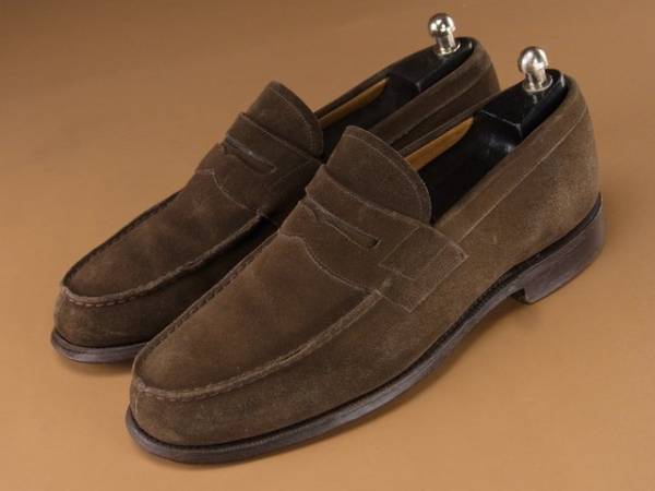W3771*Church'sチャーチ*コインローファー/スリッポン/靴/茶75F