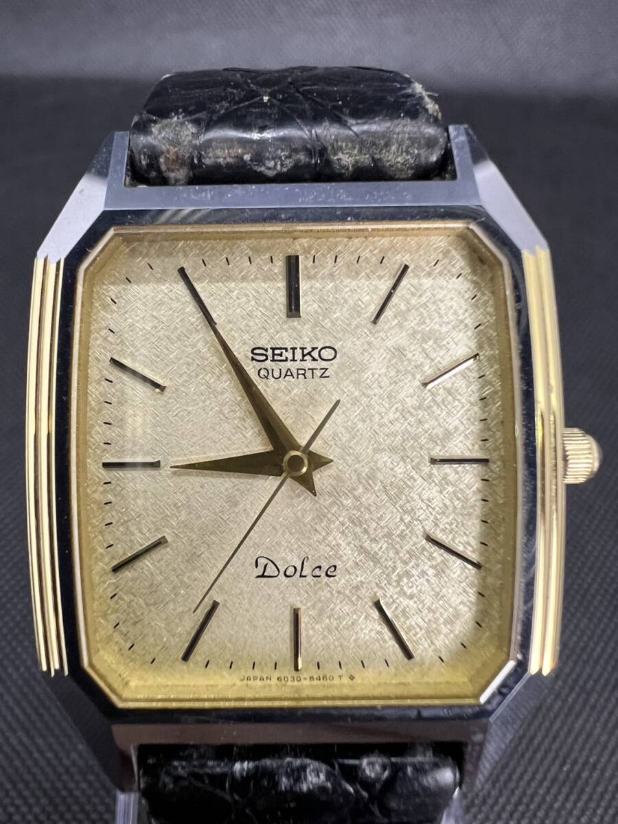 SEIKO セイコー DOLCE ドルチェ 6030-5390 クォーツ QZ スクエア