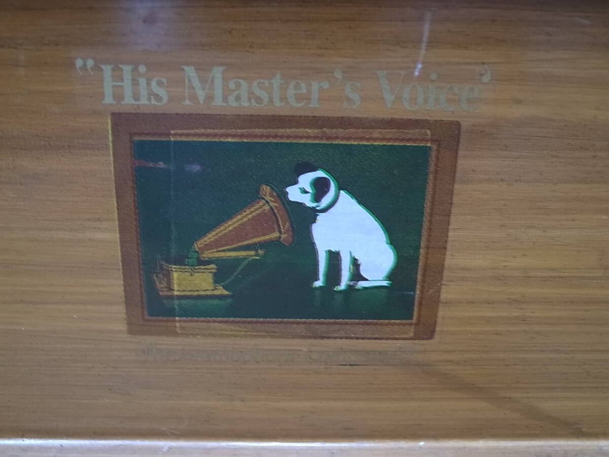 ビクター蓄音機Victor his master's voiceアンティーク・ラッパ手巻き