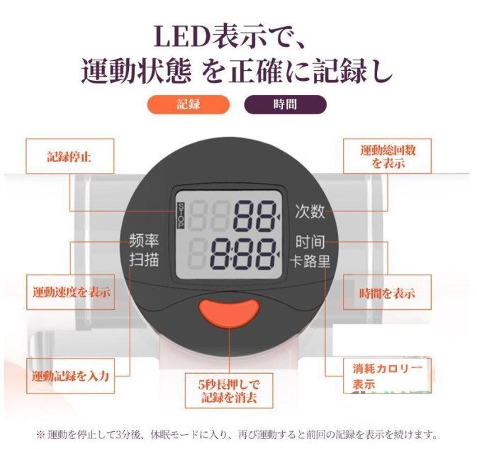 ステッパー サイドステッパー 強度調整 ツイストステッパー 静音 美脚 足踏み 健康ステッパー 高齢者 運動器具 室内 ステップ ハンドル付き_9