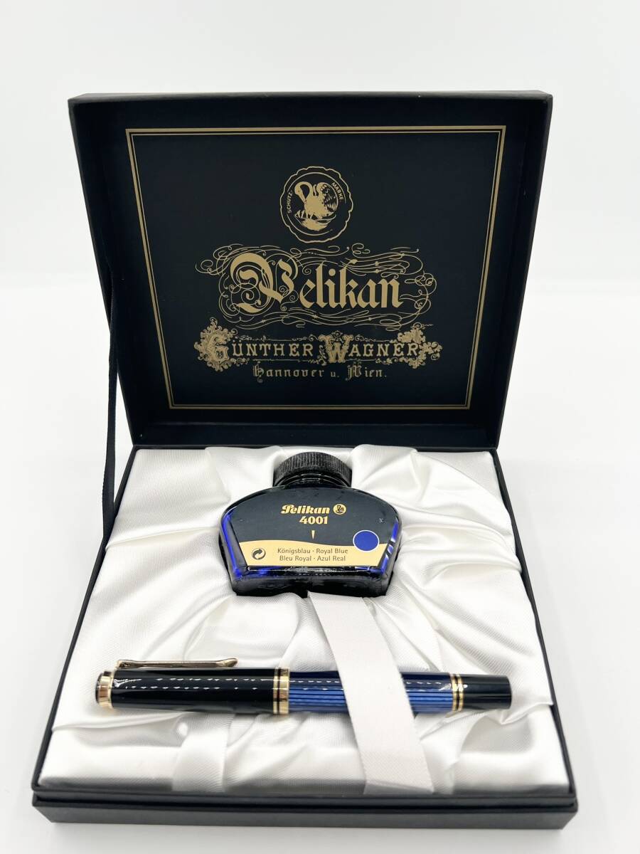 現状品 Pelikan GUNTHER WAGNER 万年筆 ペリカン ブルー ギュンター