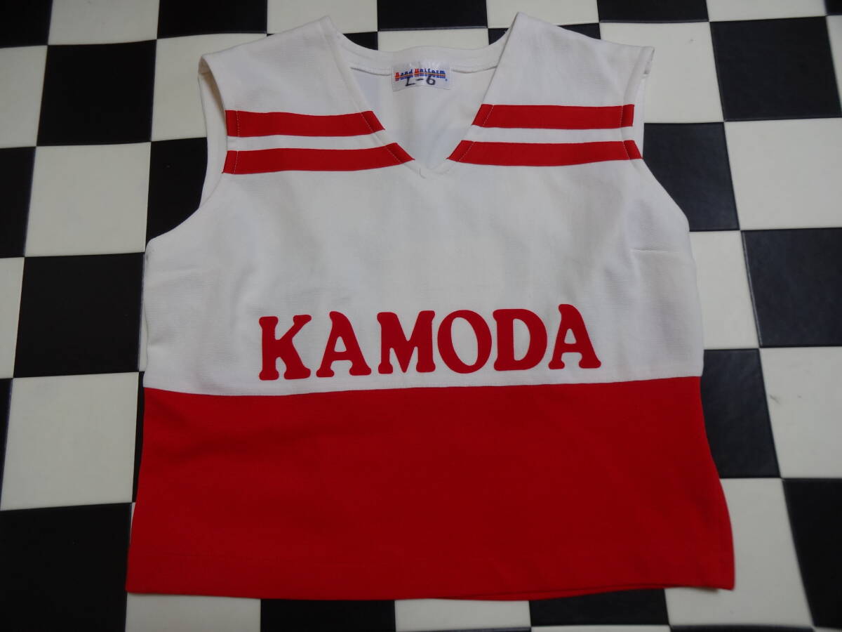 バンドユニフォーム　上下セット　サイズW68　D7063　赤白　KAMODA　チア　マーチングバンド　バトントワラ　レターパックプラス_1