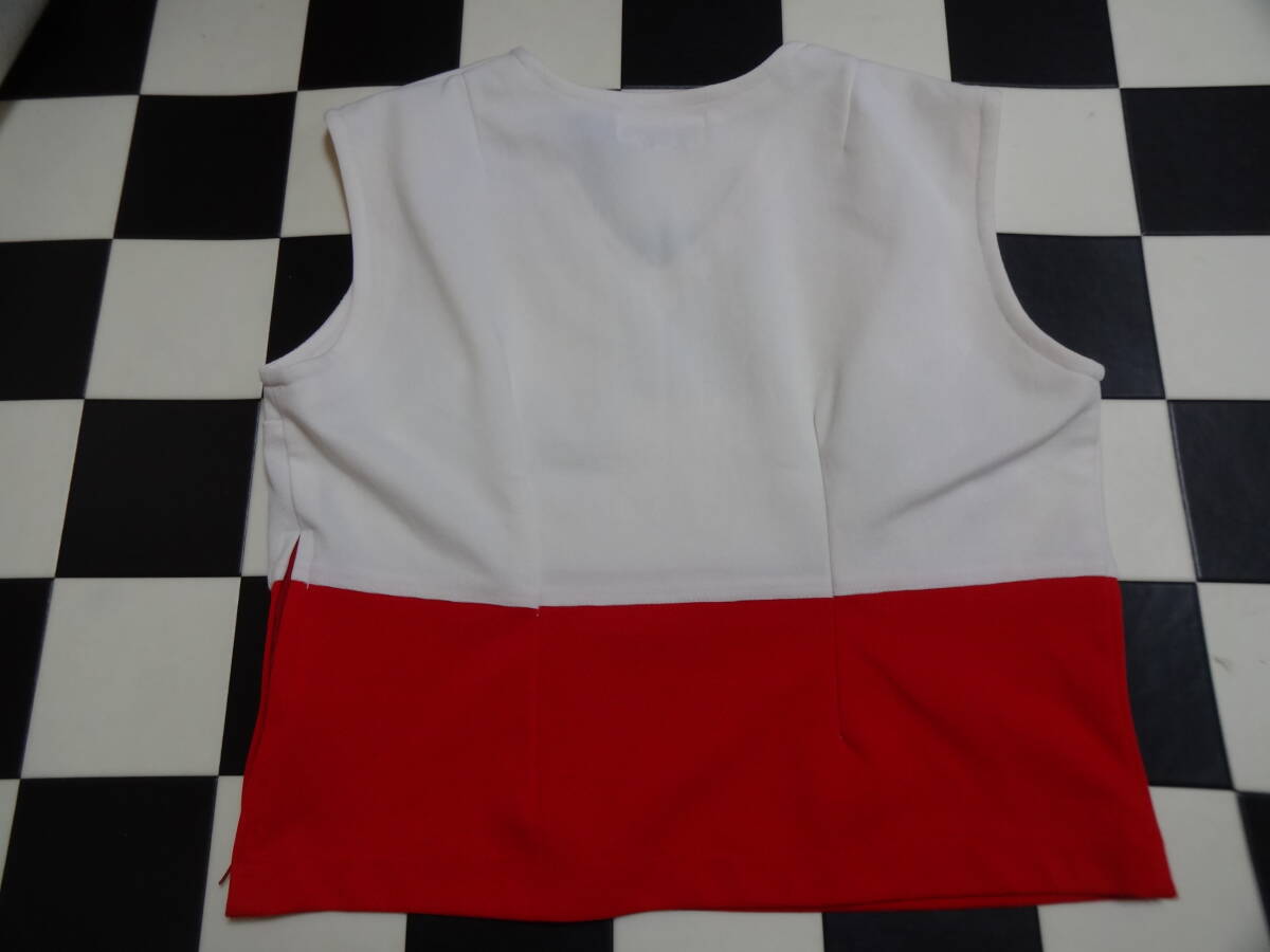 バンドユニフォーム　上下セット　サイズW68　D7063　赤白　KAMODA　チア　マーチングバンド　バトントワラ　レターパックプラス_2