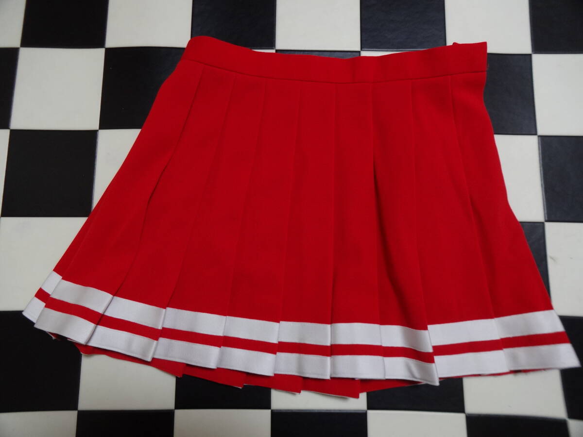 バンドユニフォーム　上下セット　サイズW68　D7063　赤白　KAMODA　チア　マーチングバンド　バトントワラ　レターパックプラス_3