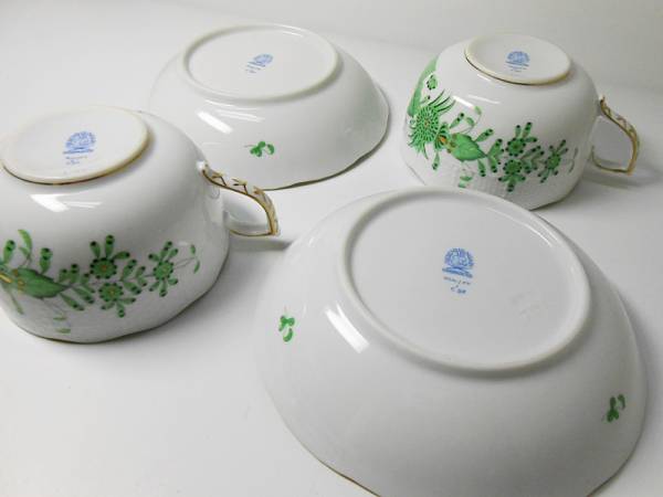 ヘレンド 【HEREND】 インドの華 ティーカップ＆ソーサー 2客