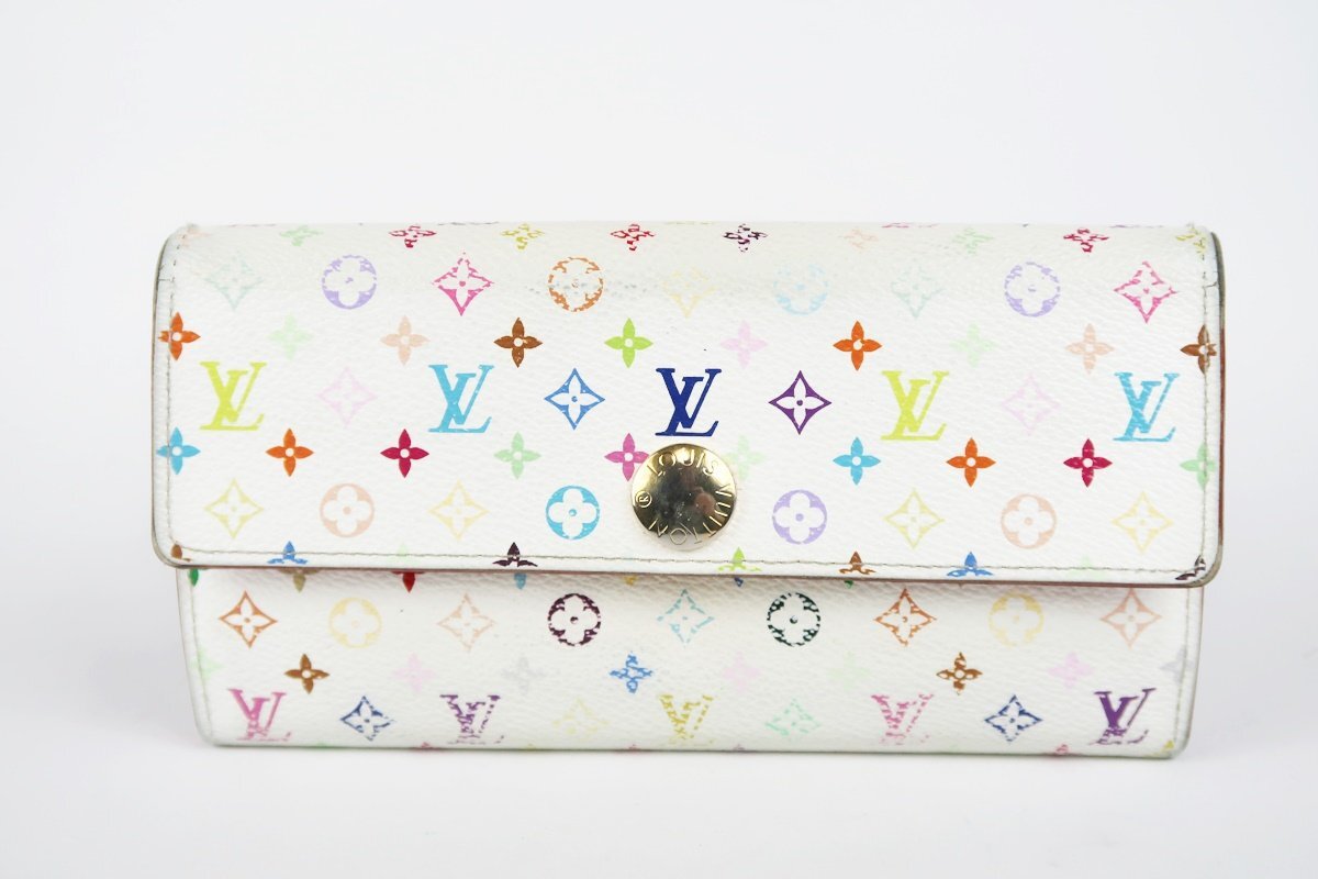 Sh58 LOUIS VUITTON ヴィトン モノグラム マルチカラー サラ 長財布 ブランドウォレット SH58(モノグラムライン)|売買された ...