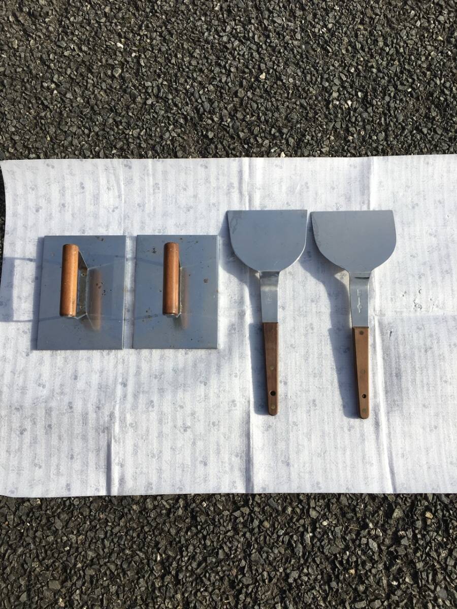 肉押さえ２点・てこ２点 バーベキュー アウトドア 店舗用品 売り切り_1