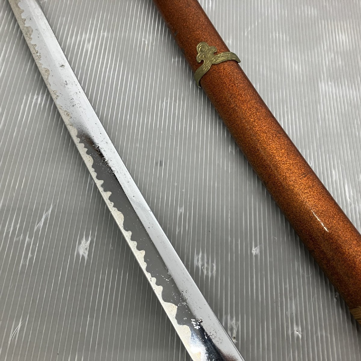◇◇ 【ジャンク品】模造刀 模擬刀 レプリカ 全長約99cm 鞘 武具 刀剣