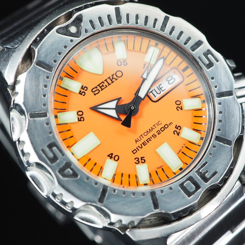 ◇1円～◇SEIKO セイコー オレンジモンスター 7S26-0350 回転ベゼル