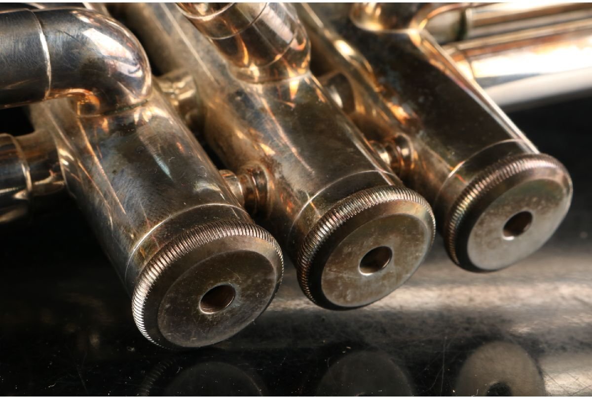 [URA]ジャンク品/YAMAHA/ヤマハ/トランペット/YTR-736/ハードケース付/4-5-126　(検索)骨董/楽器/管楽器/吹奏楽/ブラスバンド_6