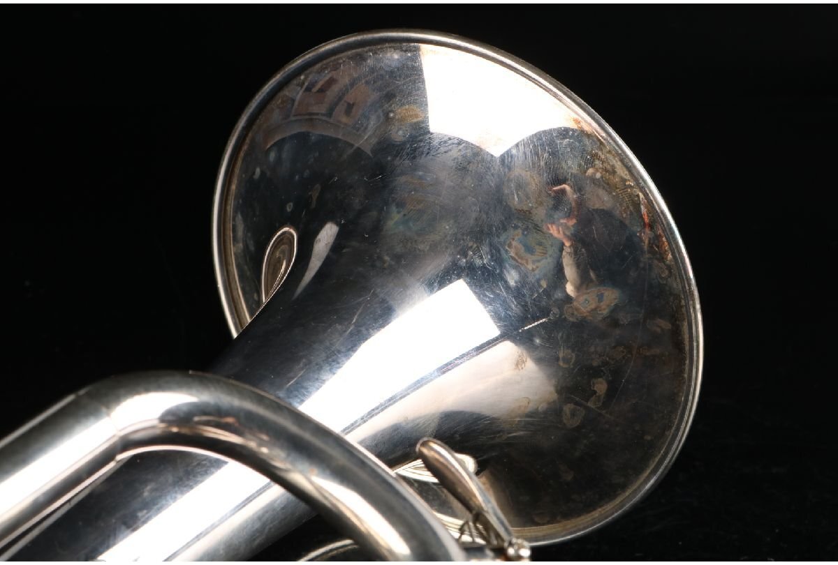 [URA]ジャンク品/YAMAHA/ヤマハ/トランペット/YTR-736/ハードケース付/4-5-126　(検索)骨董/楽器/管楽器/吹奏楽/ブラスバンド_8