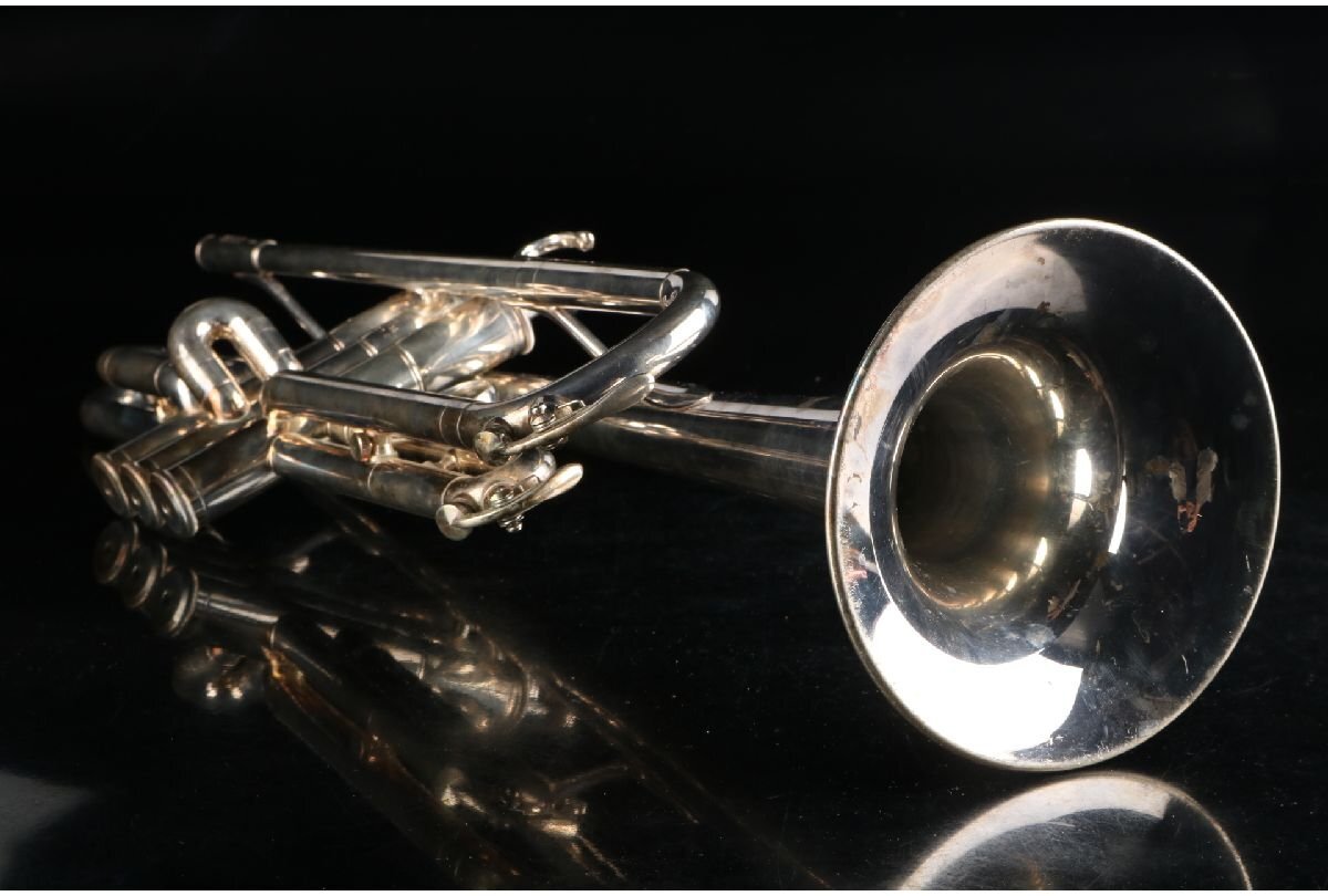 [URA]ジャンク品/YAMAHA/ヤマハ/トランペット/YTR-736/ハードケース付/4-5-126　(検索)骨董/楽器/管楽器/吹奏楽/ブラスバンド_9