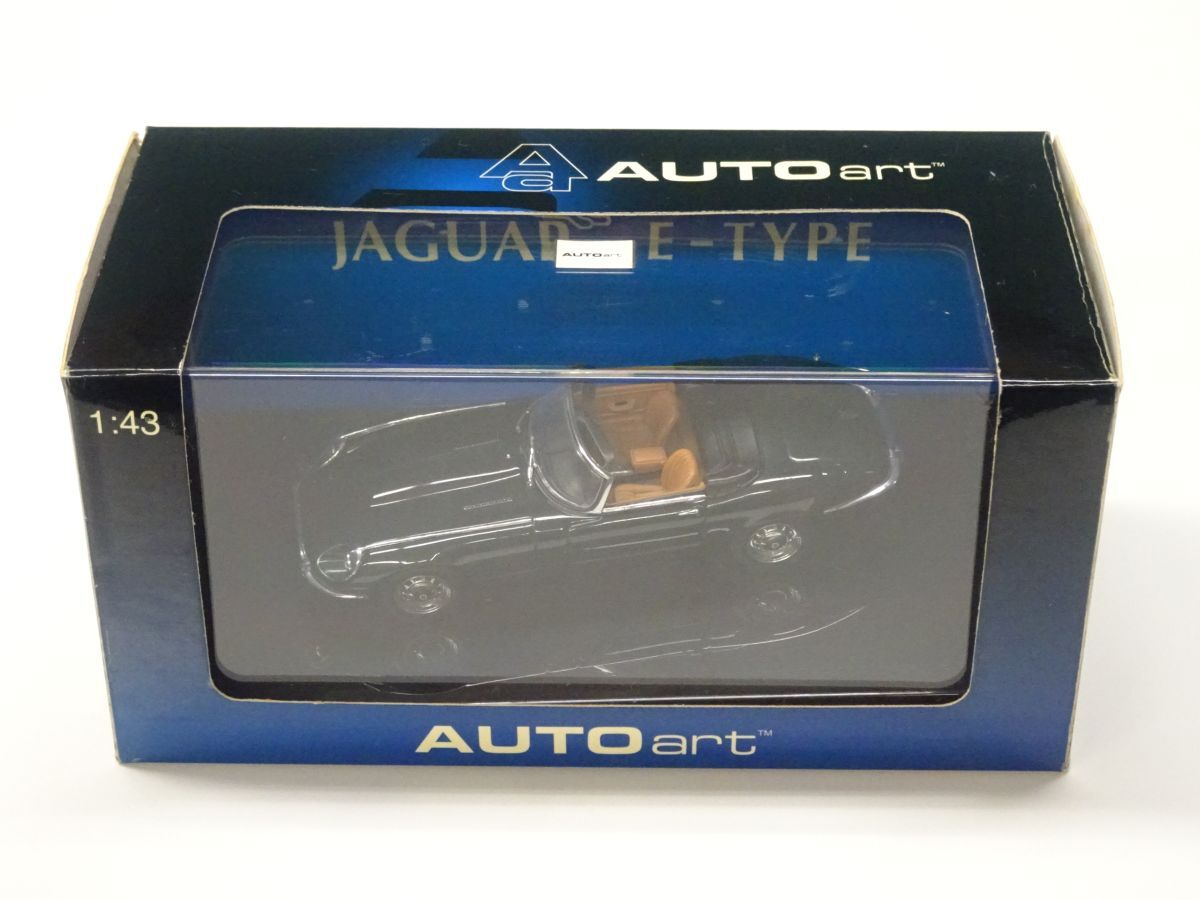 #k5【梱60】AUTOart オートアート ジャガー E-TYPE ロードスター シリーズ Ⅲ V12 グリーン 1/43_1
