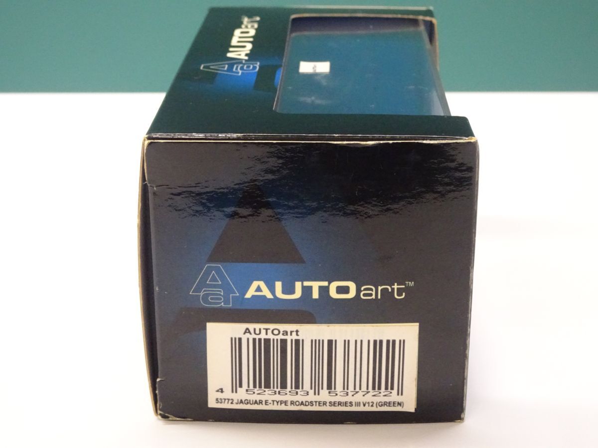 #k5【梱60】AUTOart オートアート ジャガー E-TYPE ロードスター シリーズ Ⅲ V12 グリーン 1/43_2