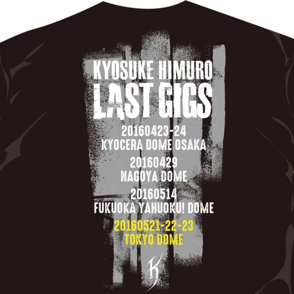 氷室京介 LG 東京ファイナル限定! 本人着用同モデル! スタッフTシャツ! 氷室京介 LAST GIGS Tシャツ 東京 限定 XL 6月発送 グッズ 【公式通販】