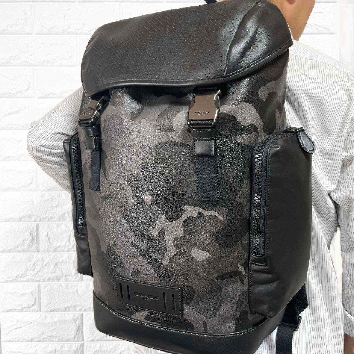 極美品/入手困難◎ コーチ COACH メンズ 大容量 A4収納 ビジネス