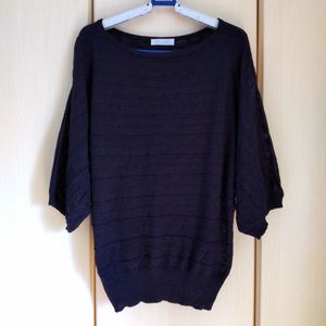 即決 STYLE ON ドルマンニット M～L ネイビー紺色