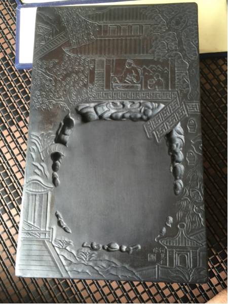 中国 蘭亭硯 何其仁作 彫刻の見事な 蘭亭硯 【公式通販】