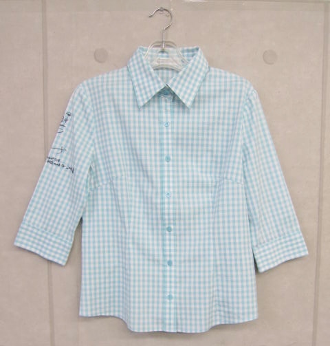 長澤まさみ 直筆サイン入りシャツ カルピスポスター撮影時着用