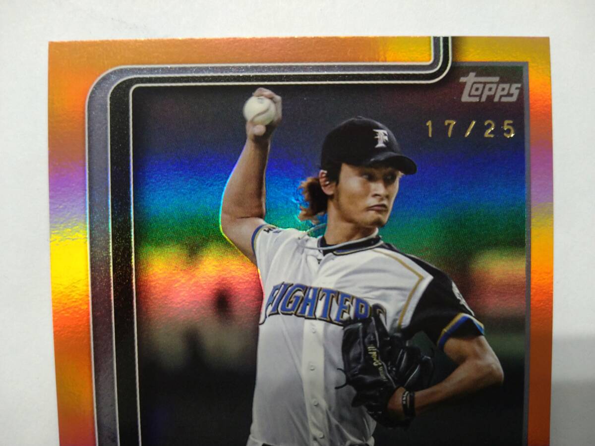 TOPPS 2025 NPB BCA-YD ダルビッシュ有 直筆サインカード オレンジ
