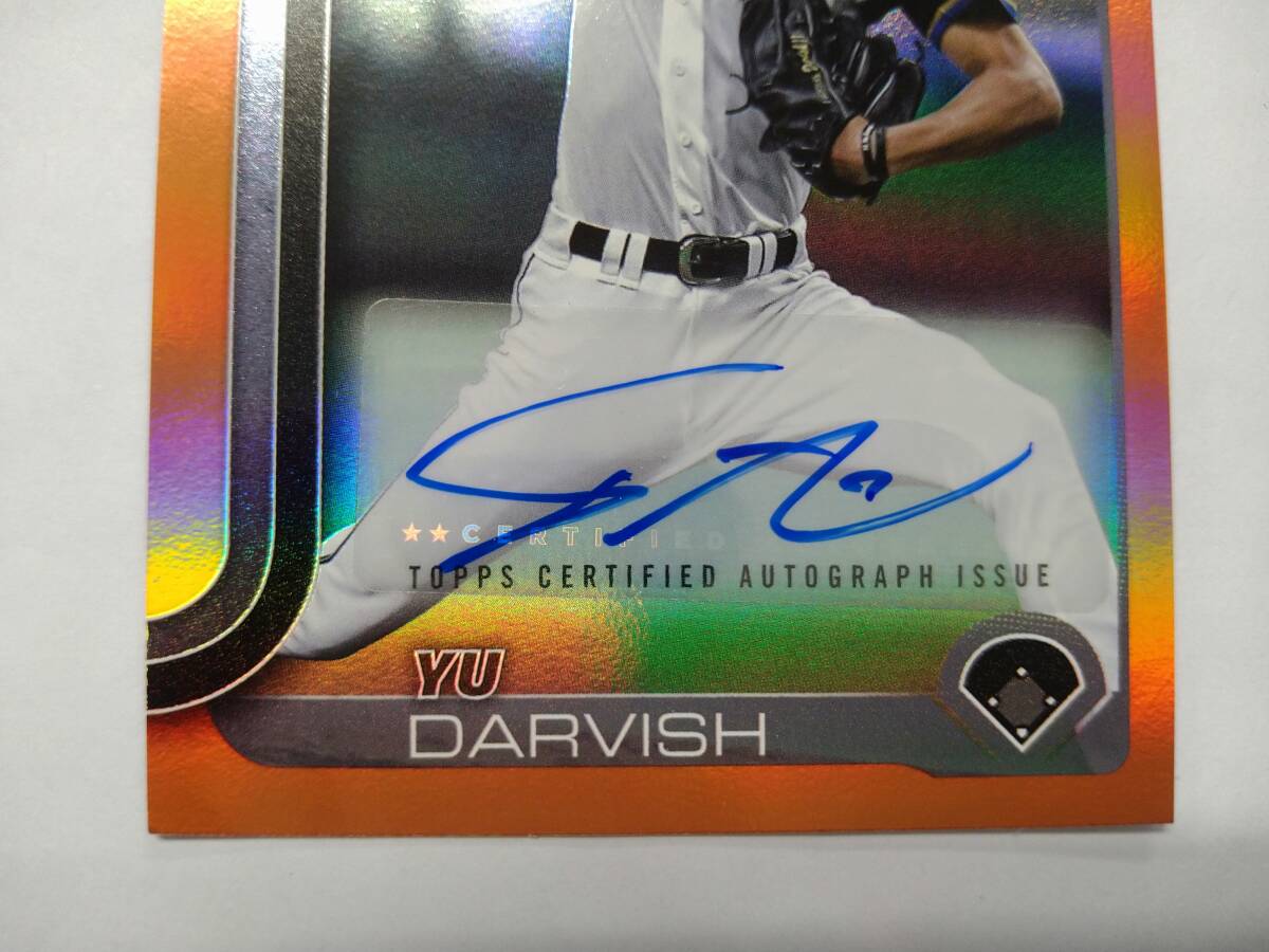 TOPPS 2025 NPB BCA-YD ダルビッシュ有 直筆サインカード オレンジ