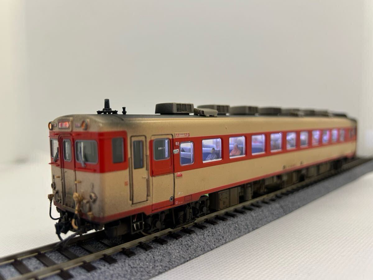 HOゲージ】キハ 58-607 (M車) 動作確認・ライト点灯確認 室内灯入