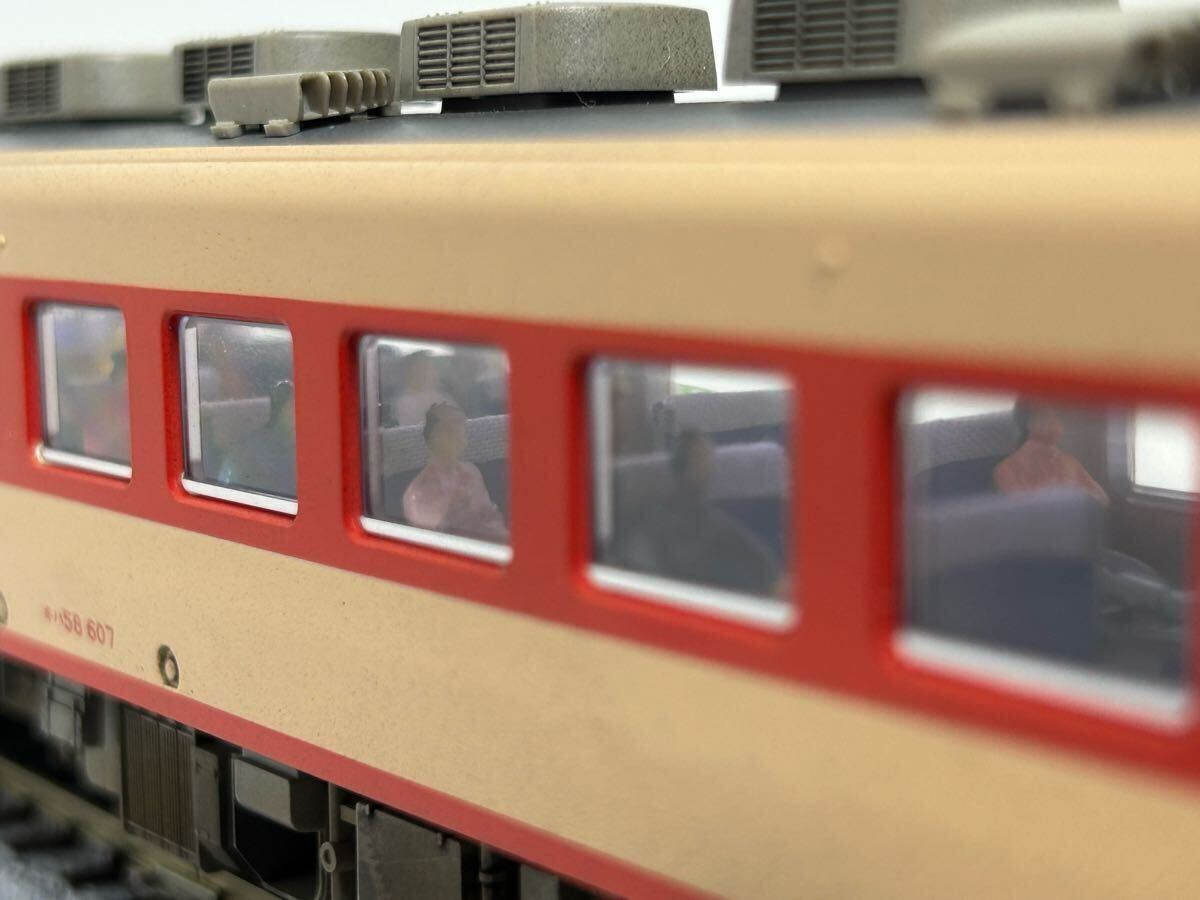 HOゲージ】キハ 58-607 (M車) 動作確認・ライト点灯確認 室内灯入