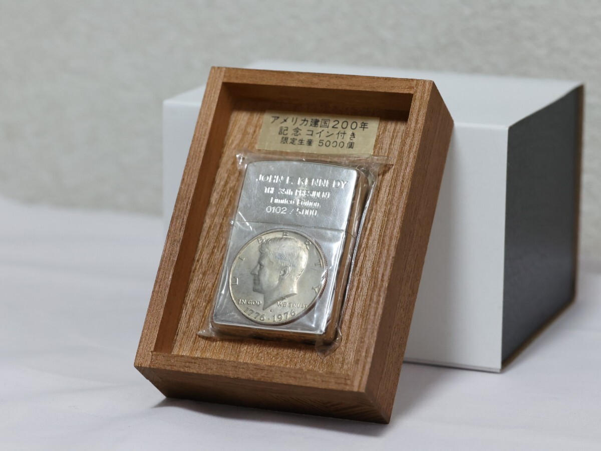 zippoライター アメリカ建国200年記念コイン付き限定5000個モデル 