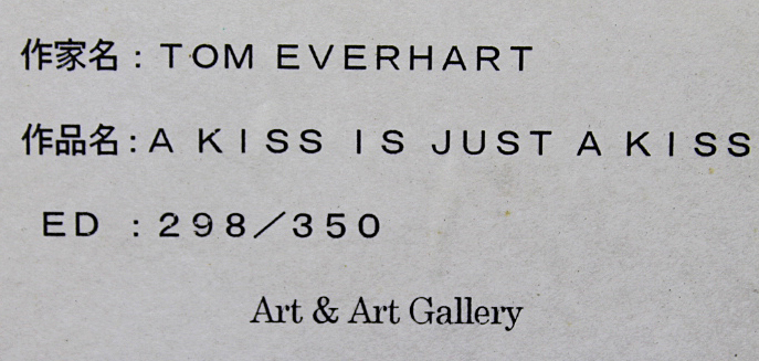 □トム・エバハート（Tom Everhart） 【A KISS IS JUST A KISS（SNOOPY
