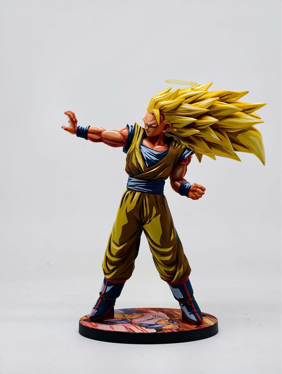 ドラゴンボール 超サイヤ人3 match makers 孫悟空 二次元 再塗装 模型