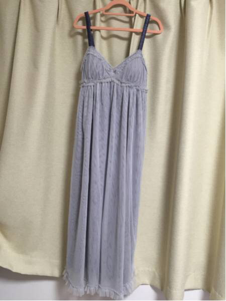 gelato pique チュールナイトドレス ルームウェア グレー