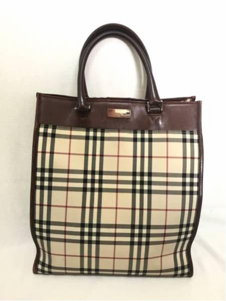 美品 BURBERRY　バーバリー　トートバッグ　ノバチェック
