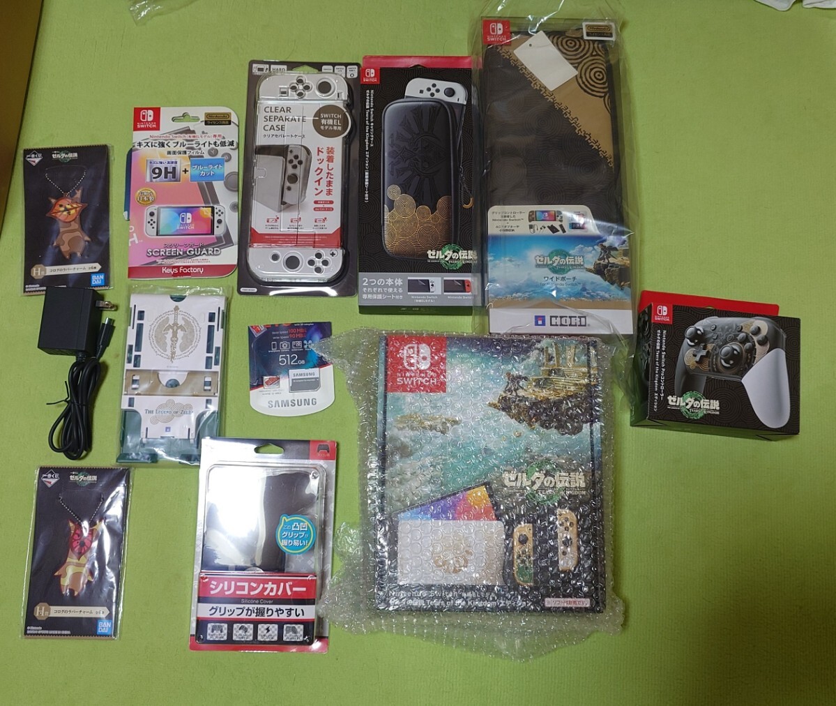 ニンテンドースイッチ、ゼルダの伝説　ティアーズオブキングダム　有機ELモデル 本体、プロコンなど 新品同様_1