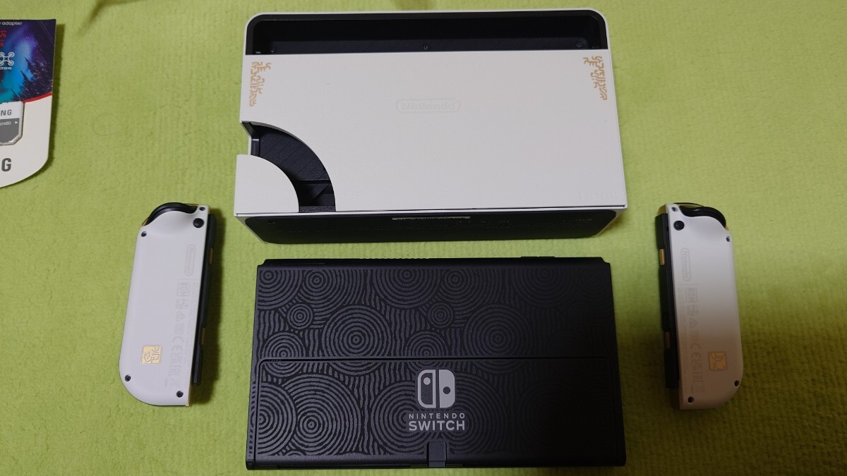 ニンテンドースイッチ、ゼルダの伝説　ティアーズオブキングダム　有機ELモデル 本体、プロコンなど 新品同様_8
