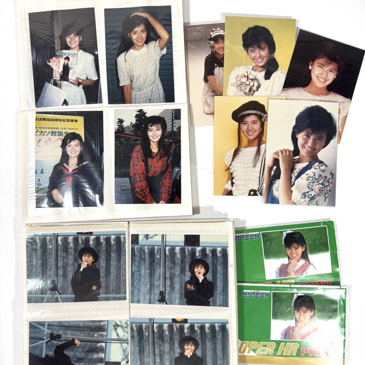 ★[南野陽子グッズ8] 当時物 生写真ブロマイド46枚+おまけ個撮62枚 オフショット/コンサート/卒業式/スケバン刑事 昭和 ナンノ 希少レア_1