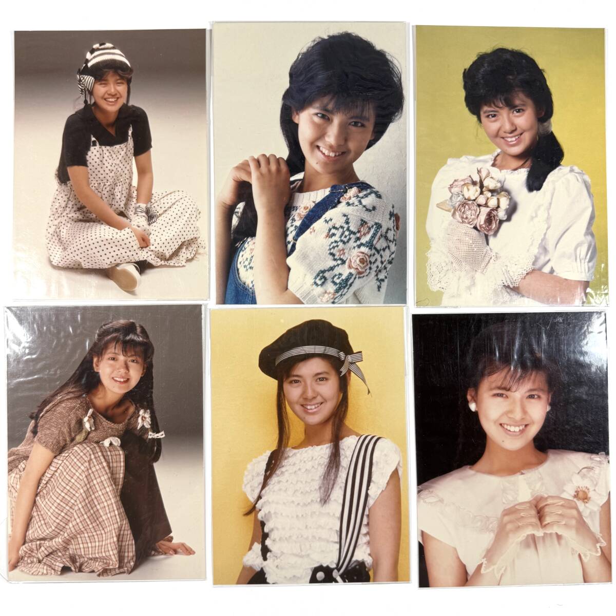 ★[南野陽子グッズ8] 当時物 生写真ブロマイド46枚+おまけ個撮62枚 オフショット/コンサート/卒業式/スケバン刑事 昭和 ナンノ 希少レア_2