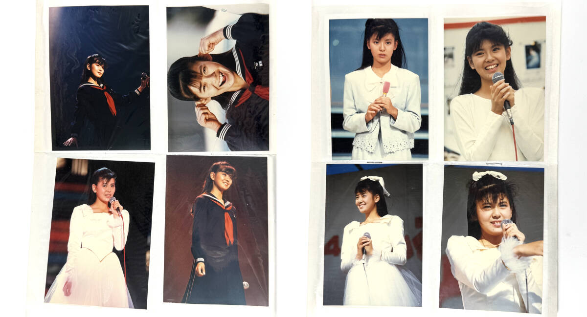 ★[南野陽子グッズ8] 当時物 生写真ブロマイド46枚+おまけ個撮62枚 オフショット/コンサート/卒業式/スケバン刑事 昭和 ナンノ 希少レア_5