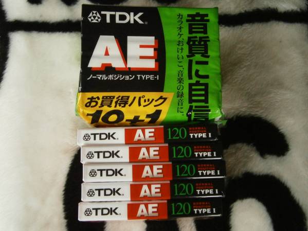 ★TDK AE120分 10分 ノーマル カセットテープ １１本