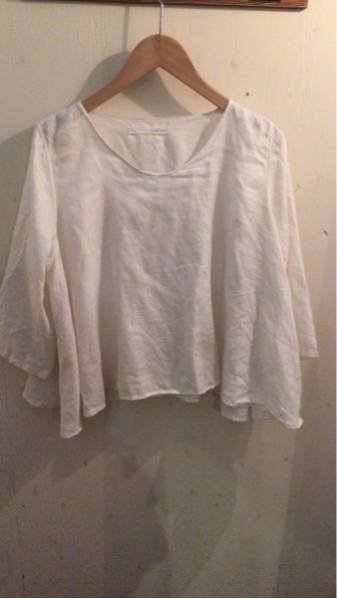 evameva エヴァムエヴァ リネン フレア プルオーバー