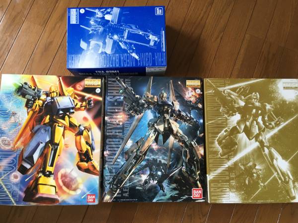 プレミアムバンダイMG百式量産メガバズーカ他4個セット未組立