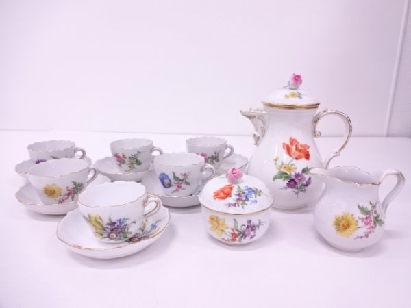 24860# Meissen ベーシックフラワー コーヒーセット