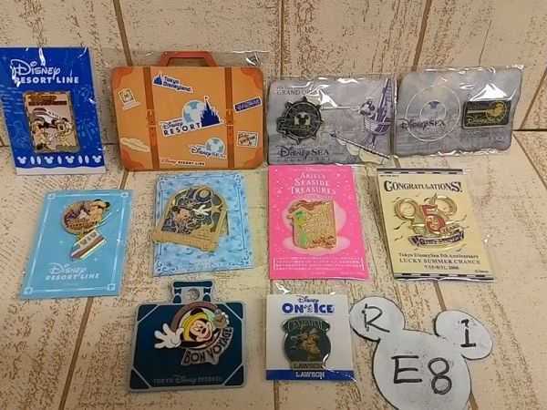 アリエル他ピンバッジ10点 TDSグランドオープン/TDS10周年等R1E8