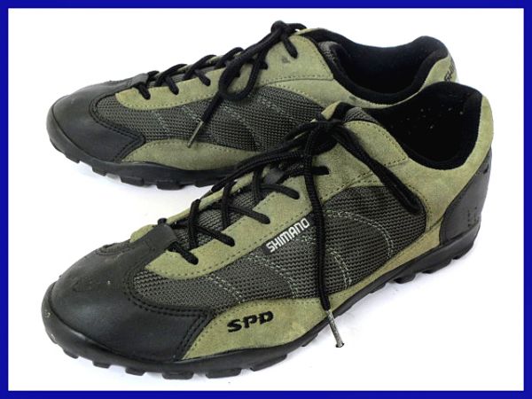 美品★シマノSH-M020D★ビンディングシューズ27.5/グレー◆@F73