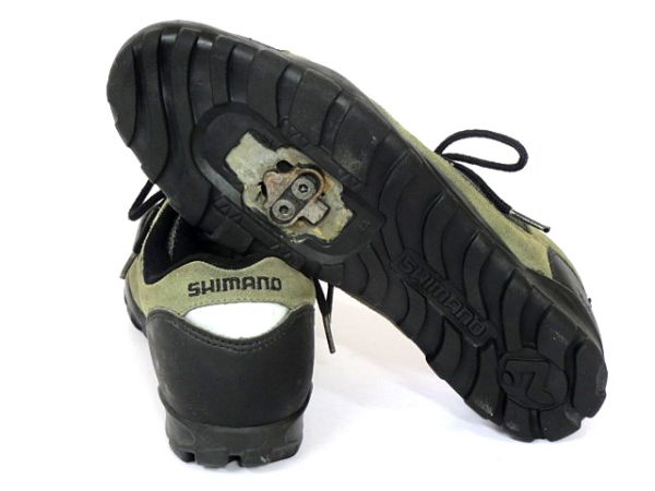 美品★シマノSH-M020D★ビンディングシューズ27.5/グレー◆@F73