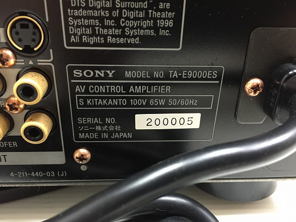 ☆動作品☆SONY/ソニー AVコントロールアンプ TA-E9000ES◇良好 状 態