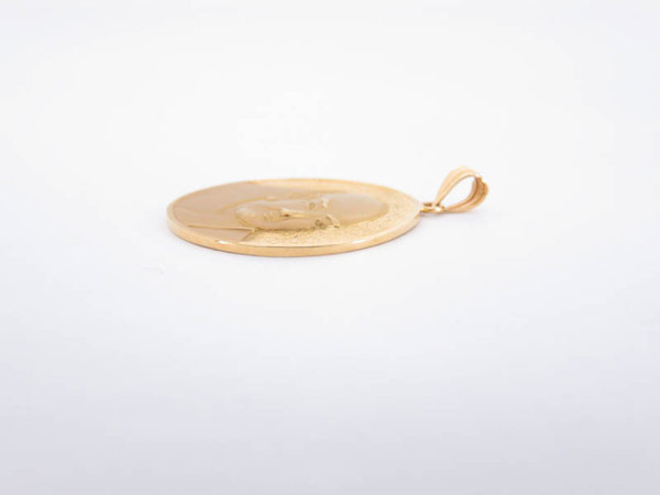 1円 K18YG 日蓮大聖人 ペンダント トップ HG953