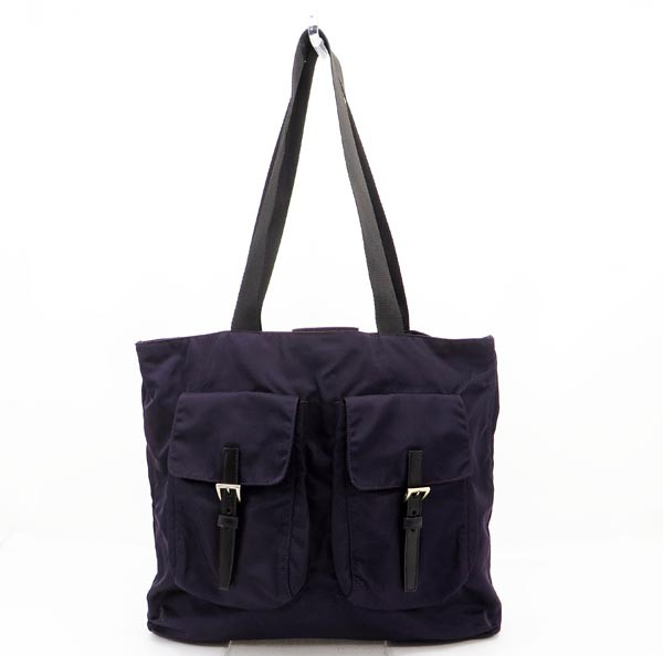 ◇美品【プラダ】ナイロン ショルダーバッグ B10311 パープル PRADA