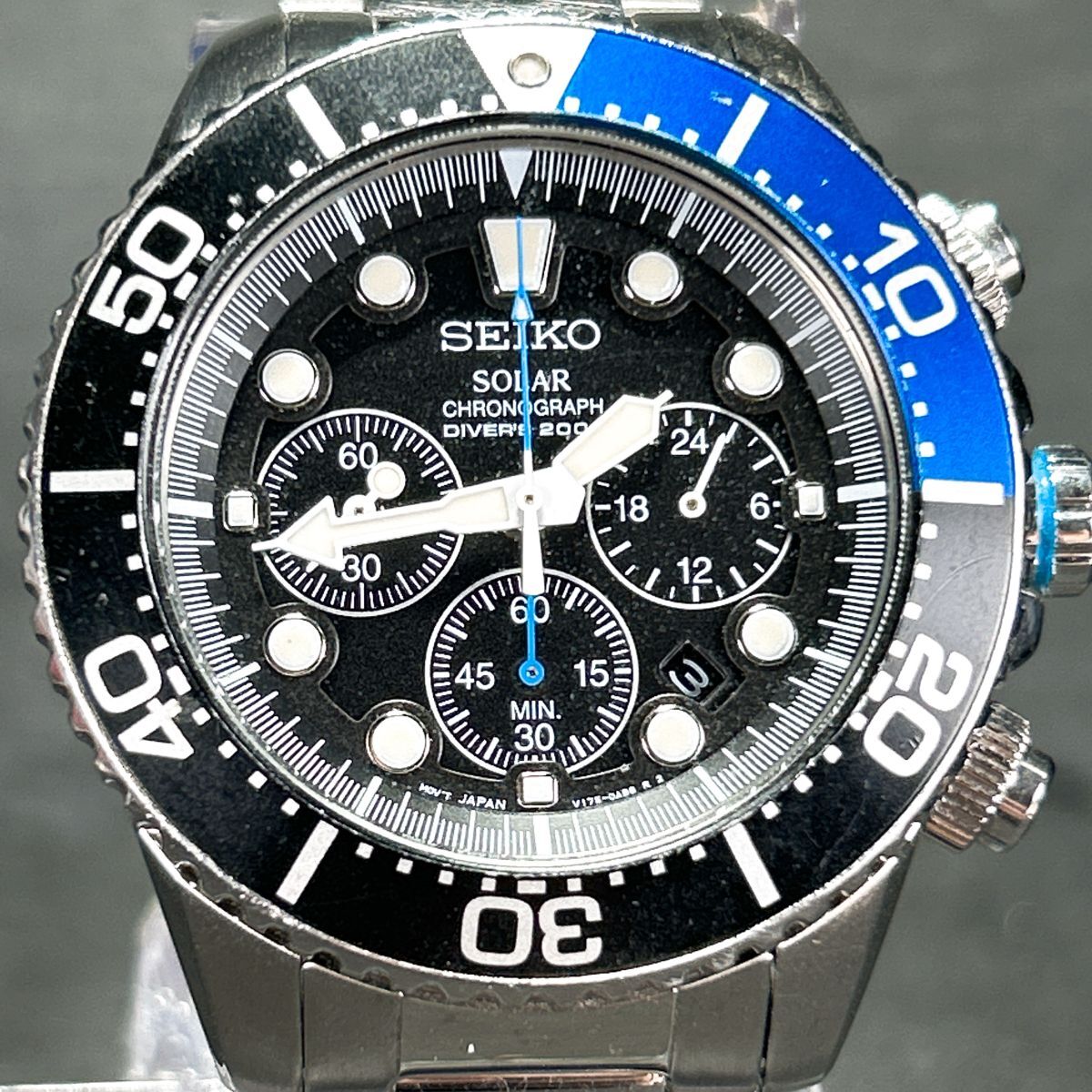 美品 SEIKO セイコー 腕時計 SSC781P1 V175-0AD0 ソーラー ダイバーズ