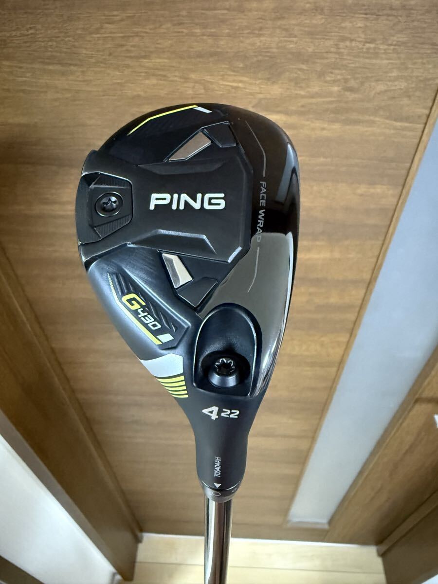 中古美品】 PING G430 HYBRID 22° TOUR CHROME 85S/4U/4HY