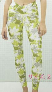 Julier ジュリエ ヨガパンツ ピスタチオ　サイズ 2　( L - LL 程度)　１点　　レギンス　